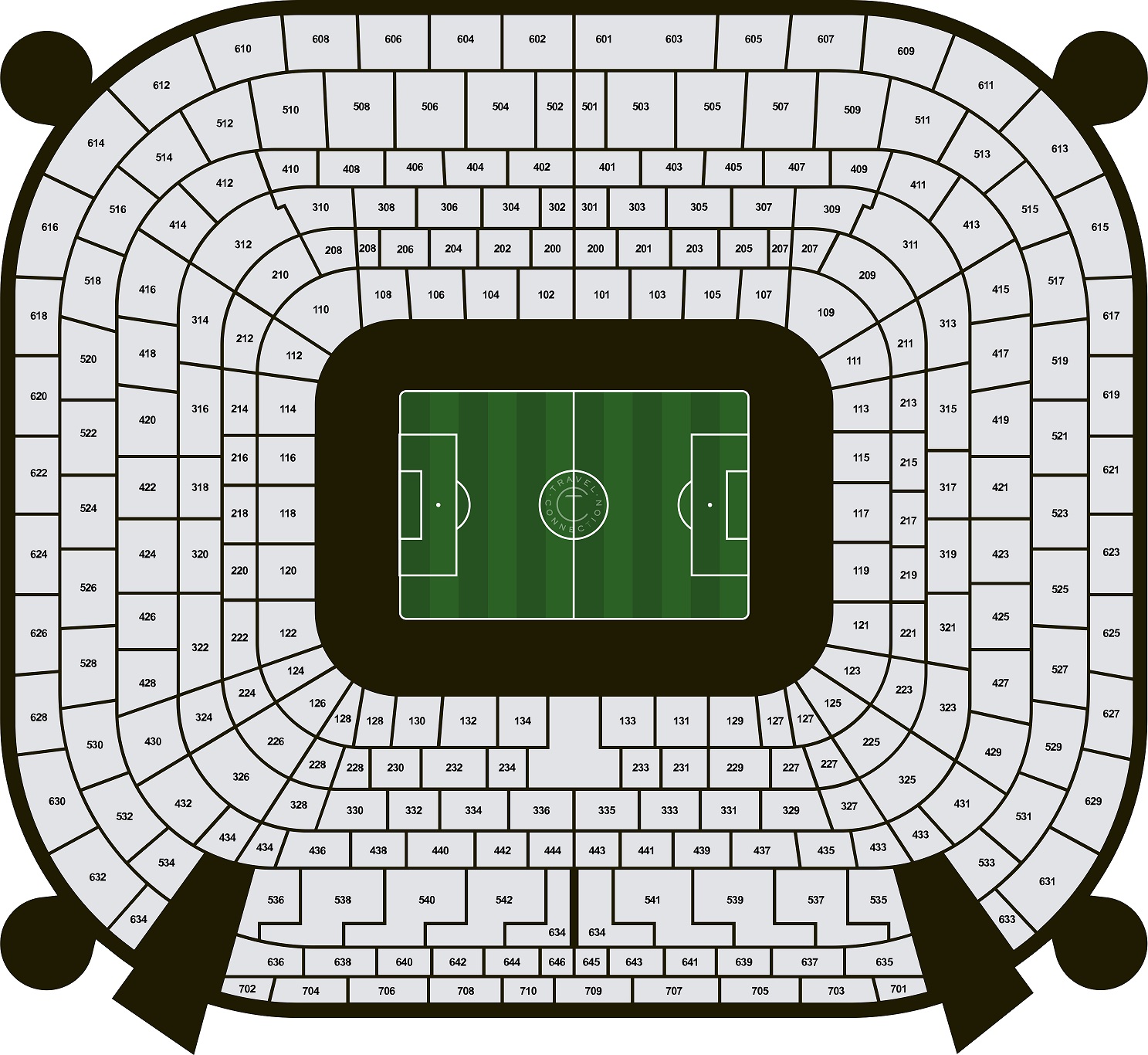 מפת ישיבה — Santiago Bernabéu Stadium - Real Madrid